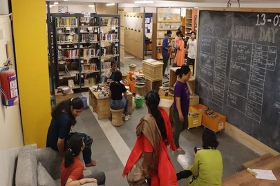 Group in the library