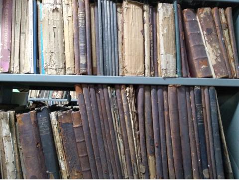 A New Delhi archive containing mid-twentieth century books and reports
