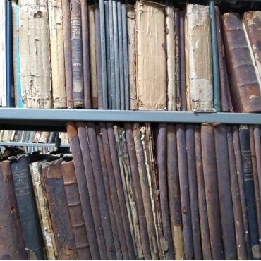 A New Delhi archive containing mid-twentieth century books and reports